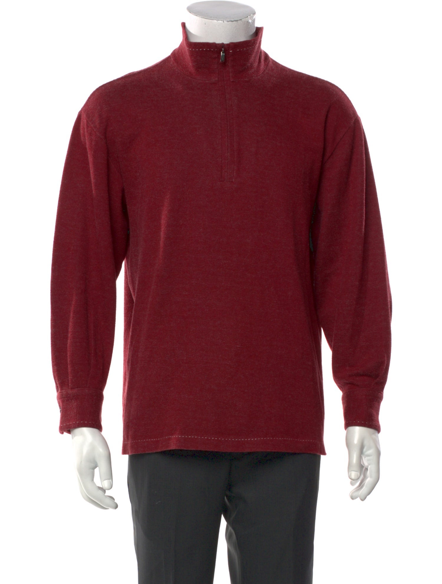 Canali Turtleneck Long Sleeve Polo Sweater