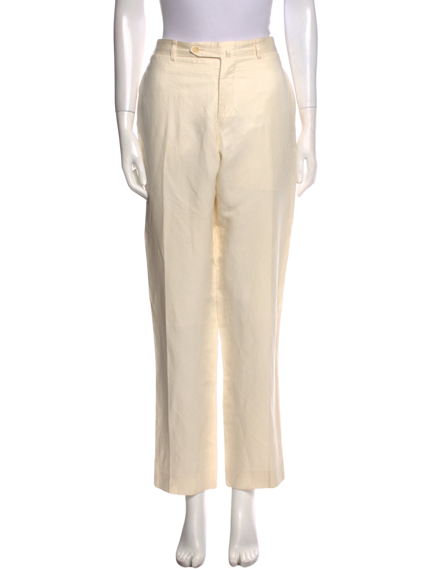 Canali Linen Straight Leg Pants