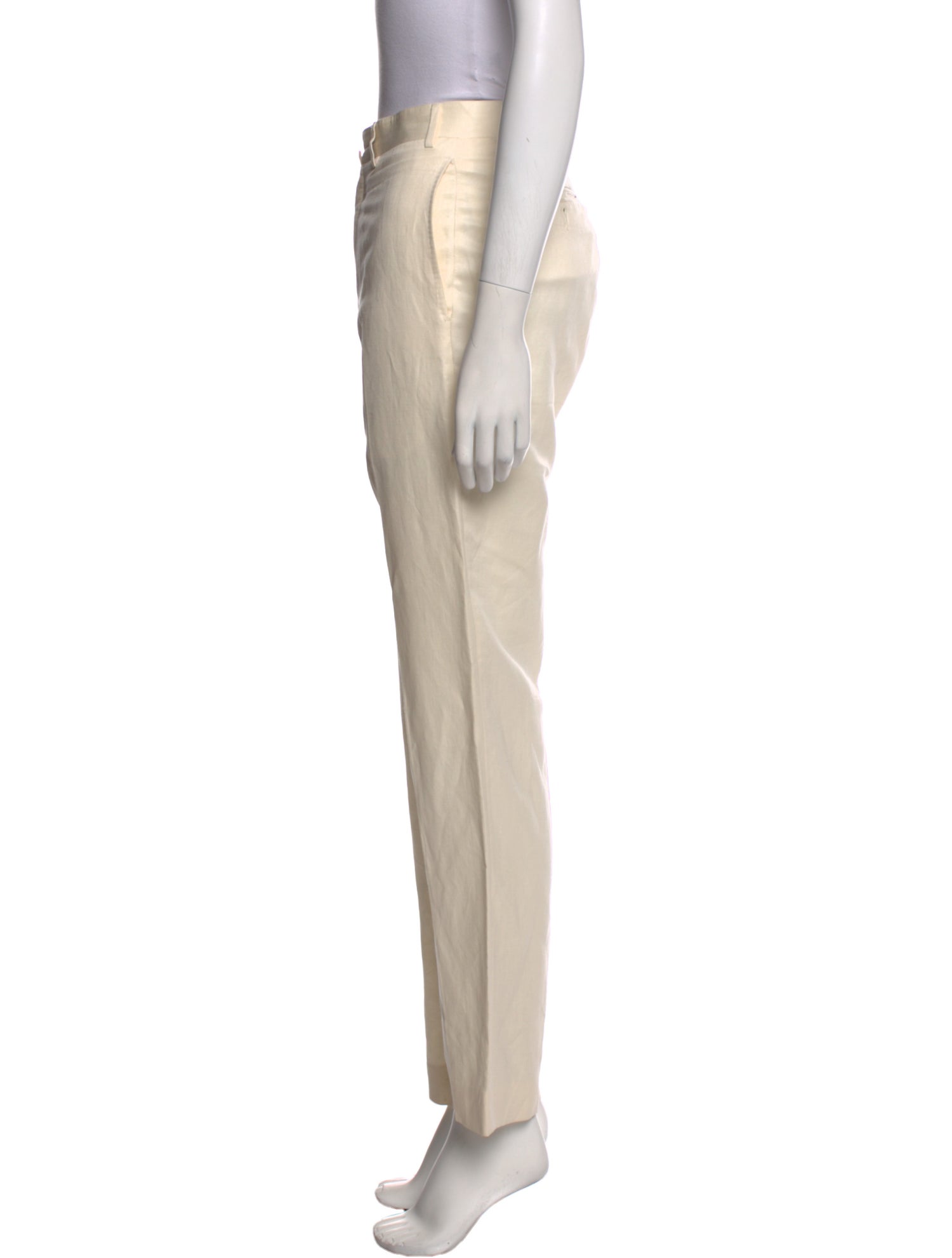 Canali Linen Straight Leg Pants