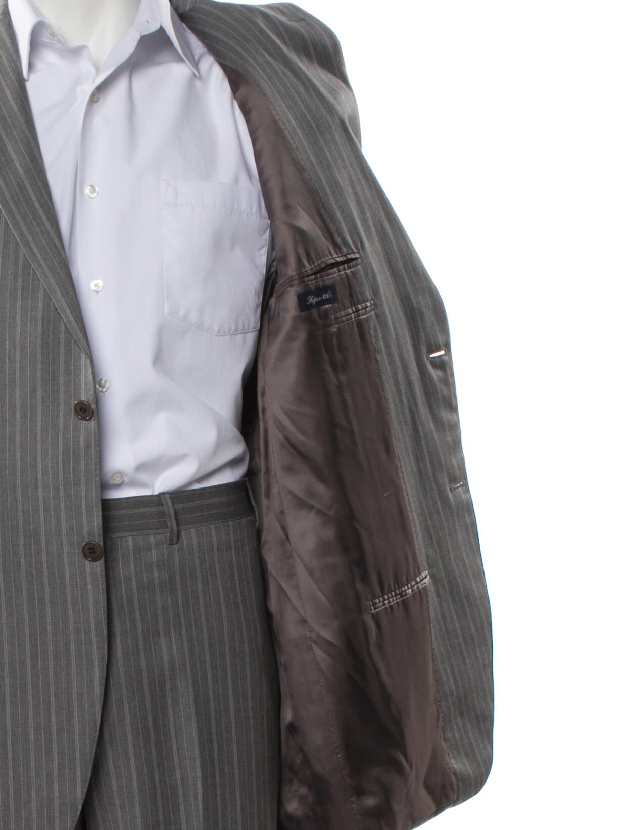 Canali Wool Striped Two-Piece Suit