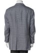 Canali Wool Plaid Print Blazer