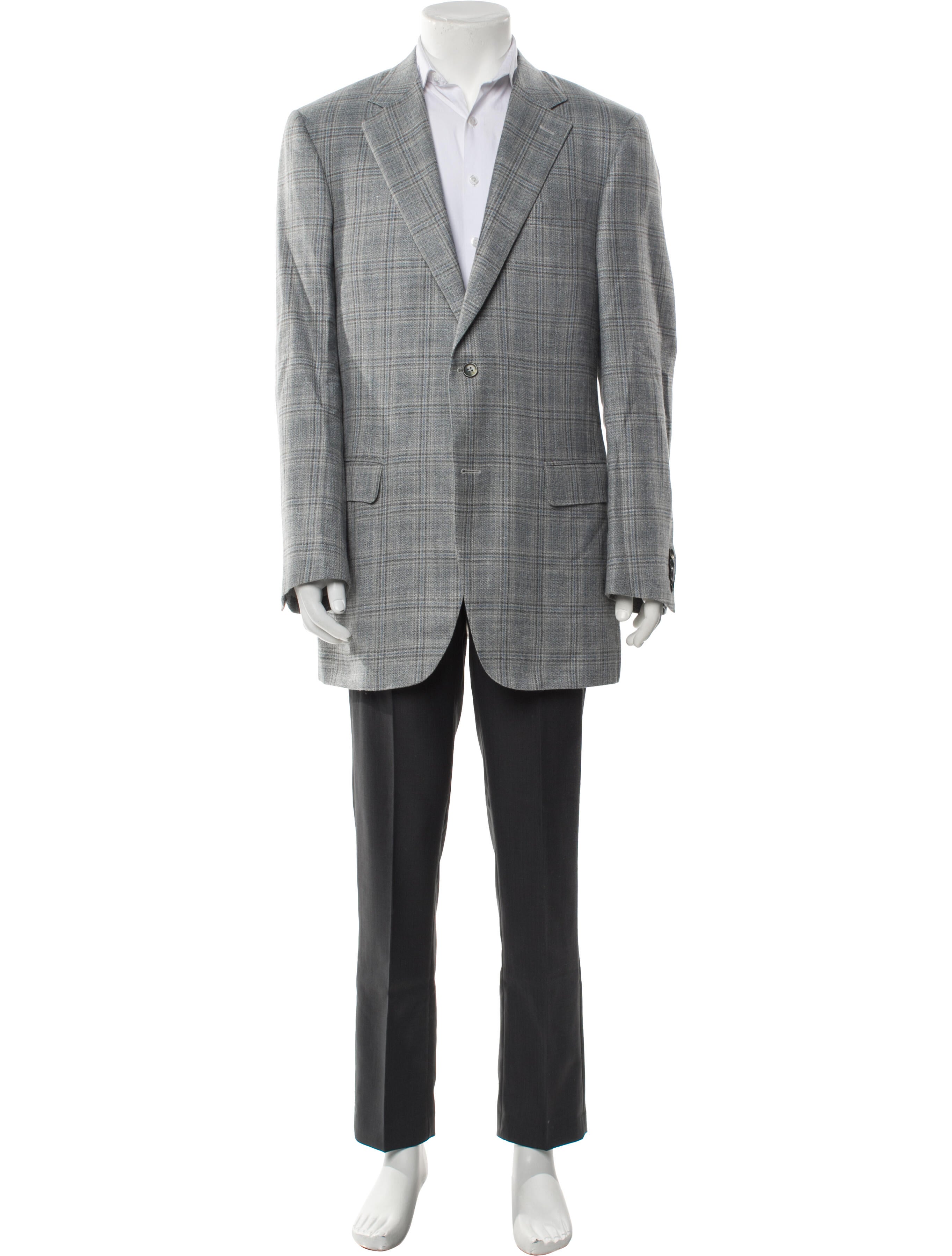 Veronique Branquinho Mandarin Collar Patch Jacket - Grey