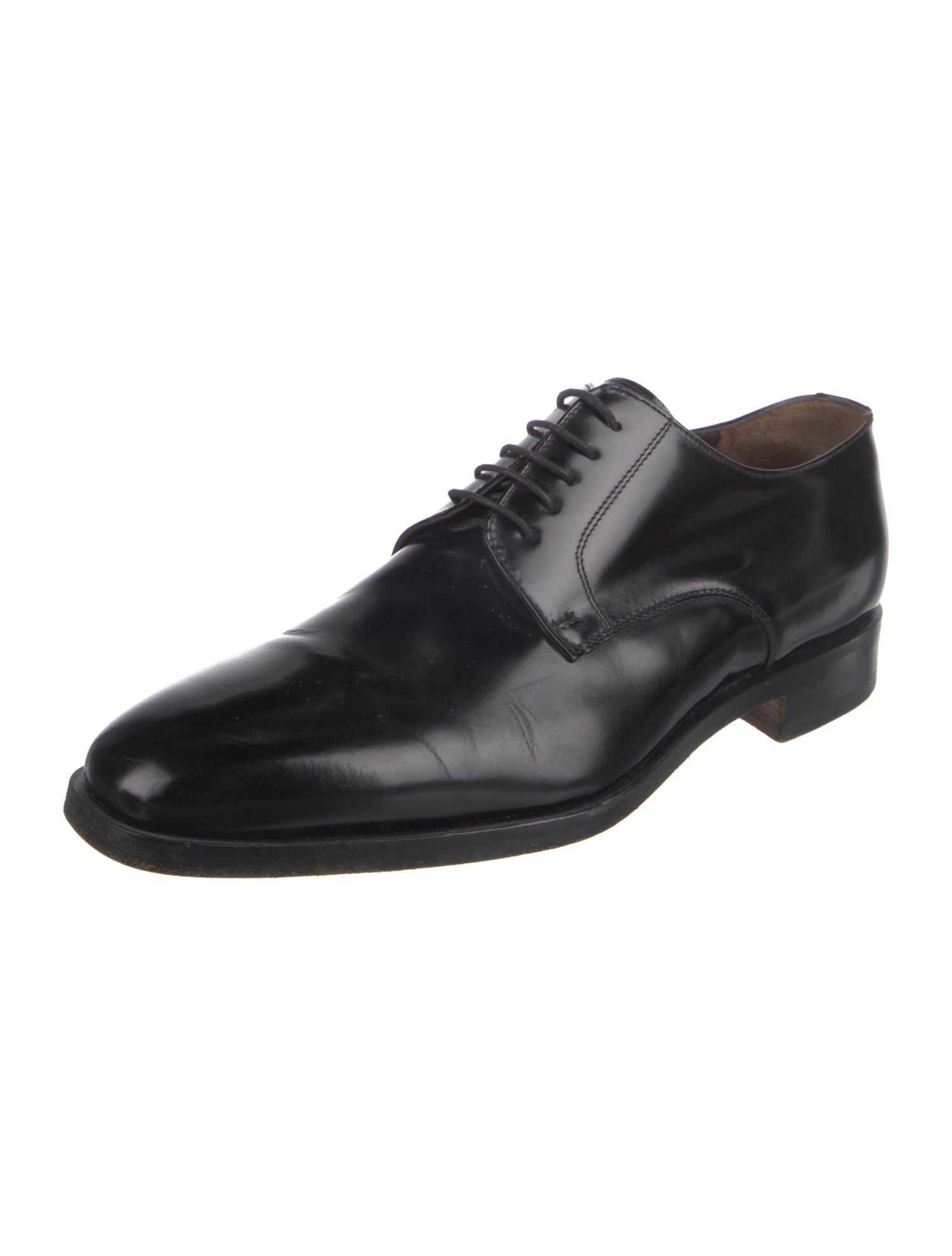 Canali Leather Derby Shoes
