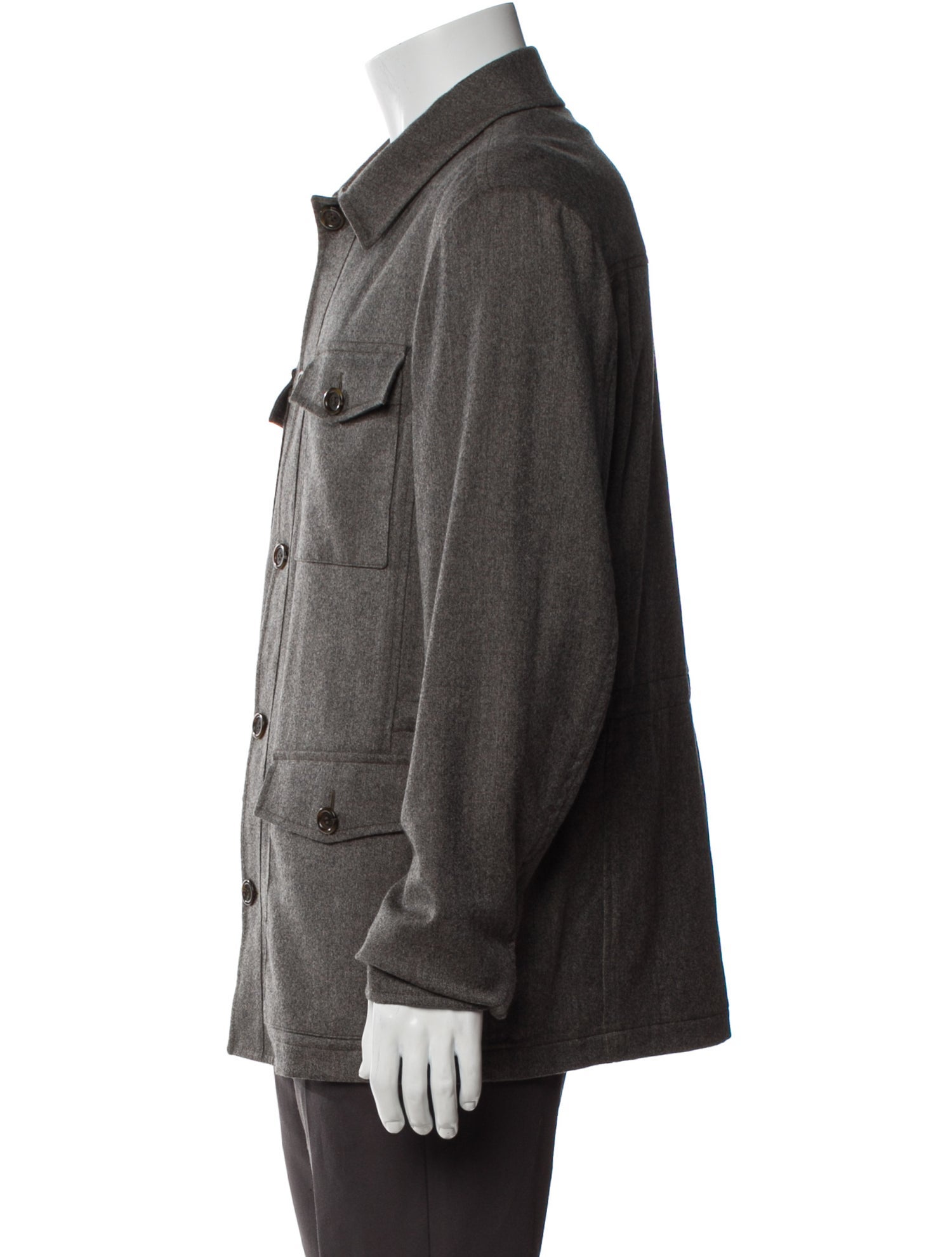 Canali Wool Utility Jacket