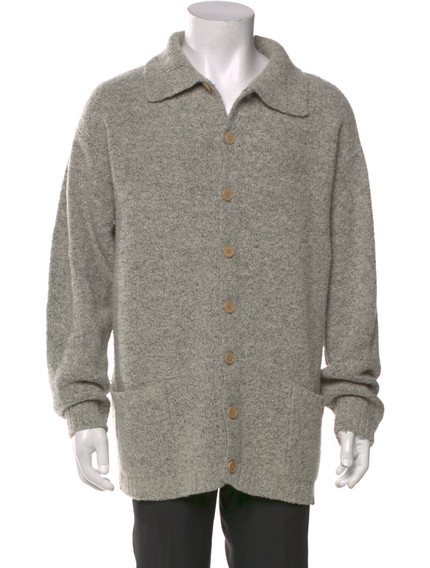 Canali Merino Wool V-Neck Cardigan
