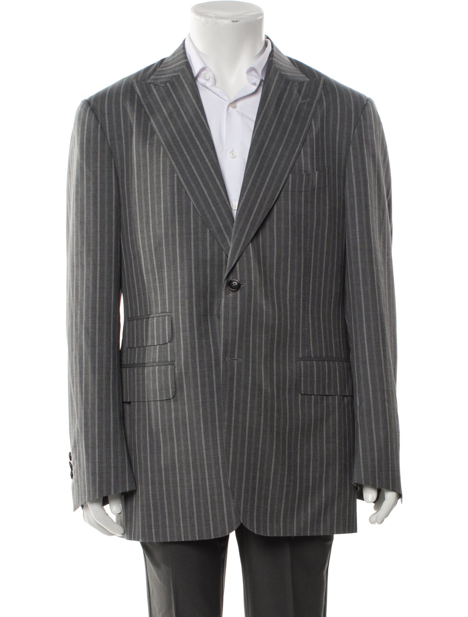 Canali Wool Striped Blazer