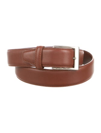 Canali Skinny Leather Belt