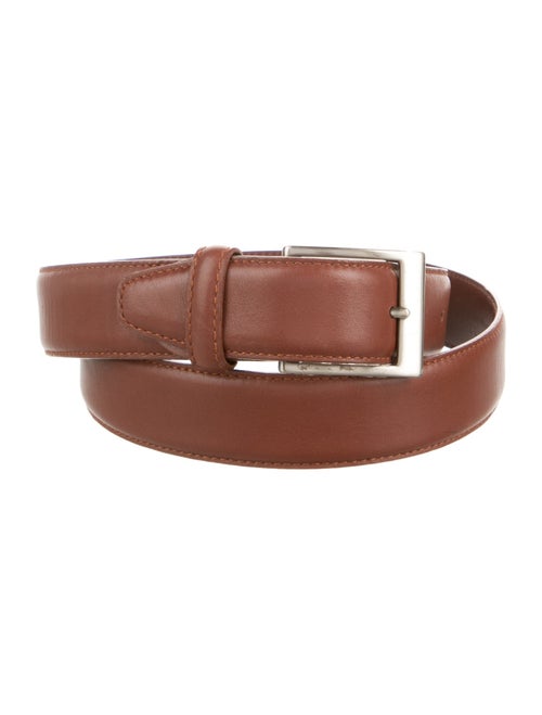 Canali Skinny Leather Belt