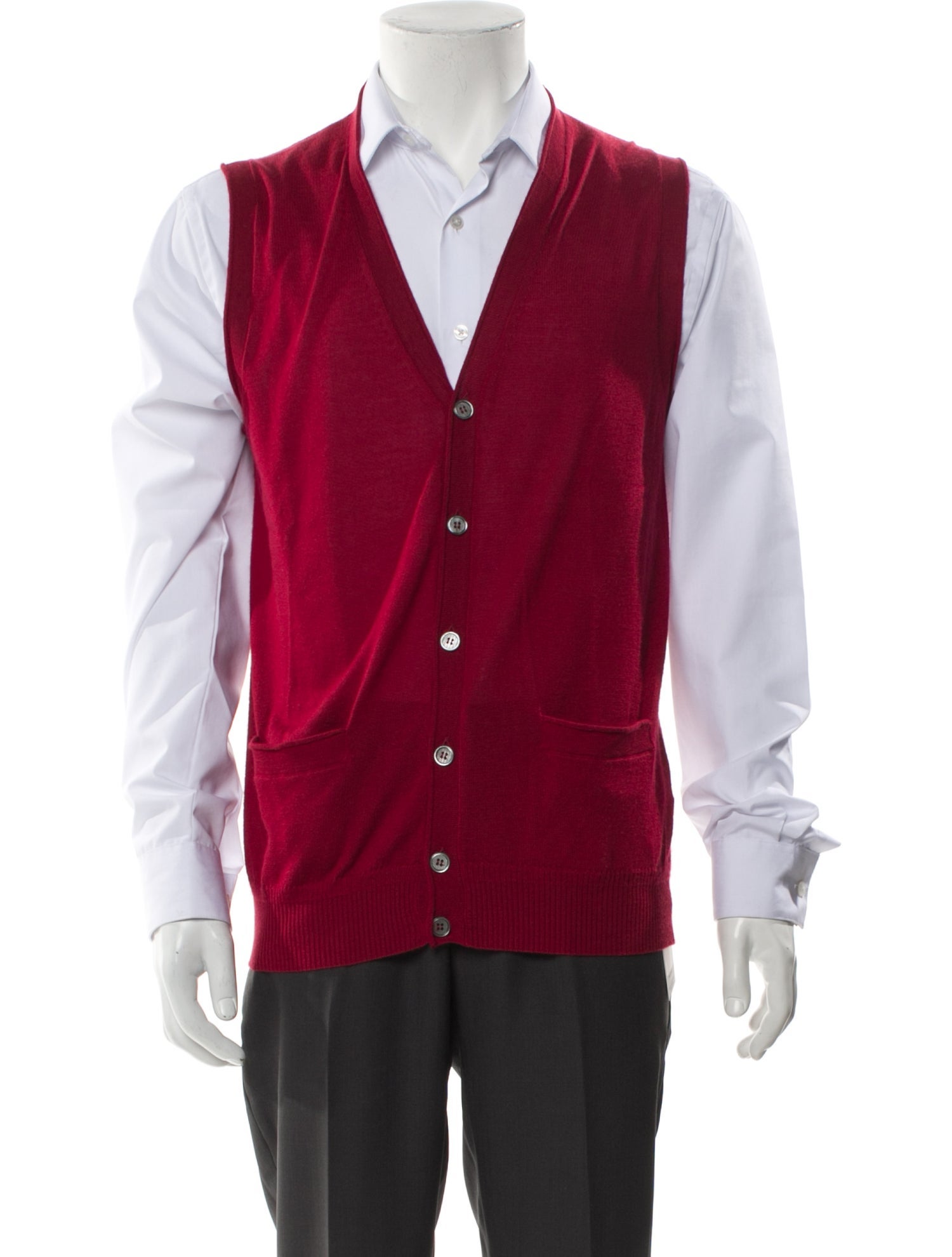 Canali Cashmere V-Neck Sweater Vest