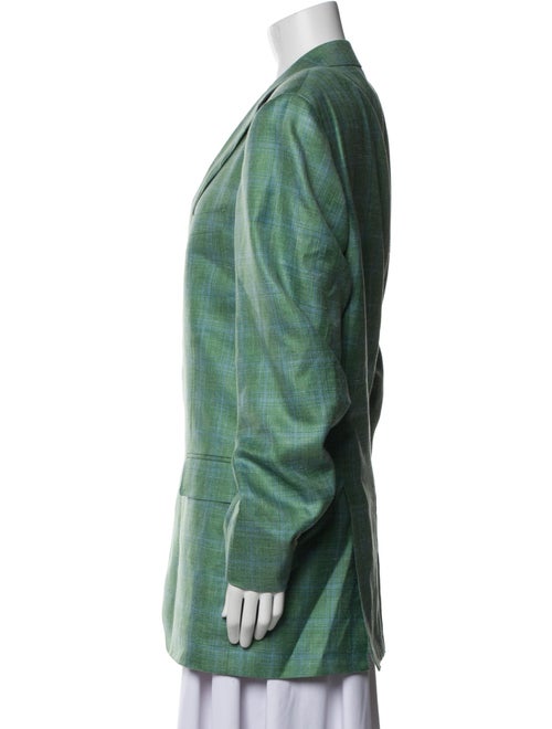 Canali Plaid Print Blazer