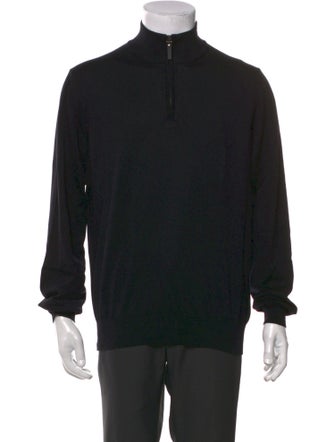 Canali Turtleneck Long Sleeve Polo Sweater