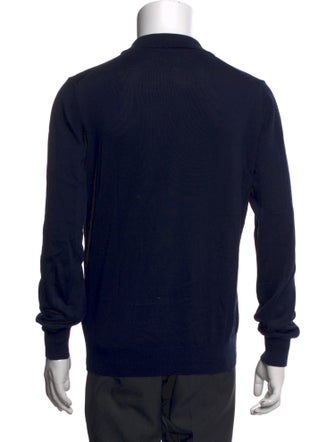 Canali Collar Long Sleeve Polo Sweater