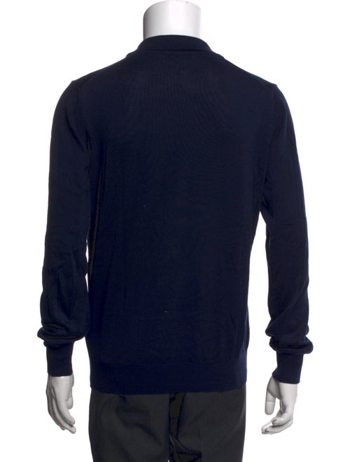 Canali Collar Long Sleeve Polo Sweater