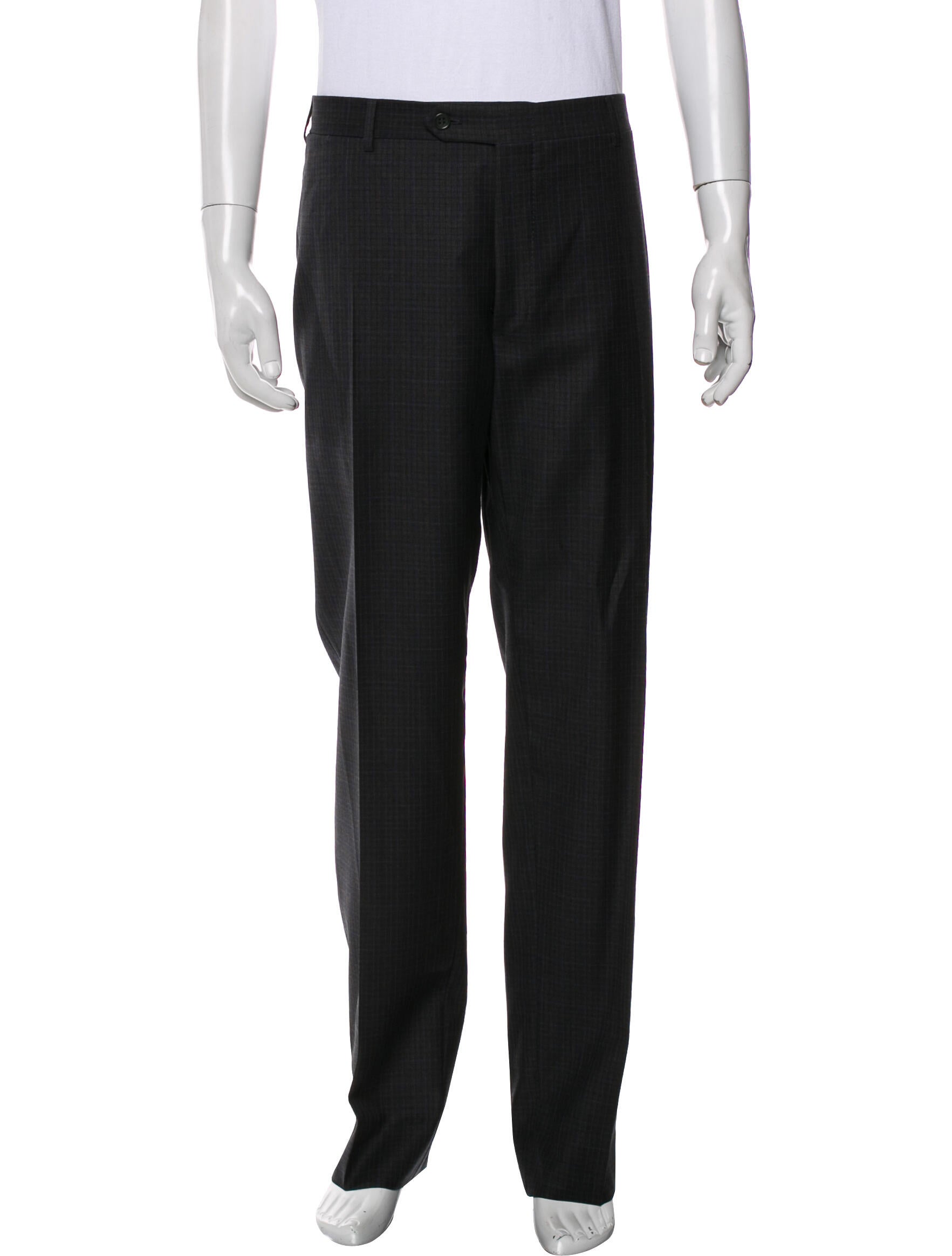 Canali Wool Plaid Print Two-Piece Blazer