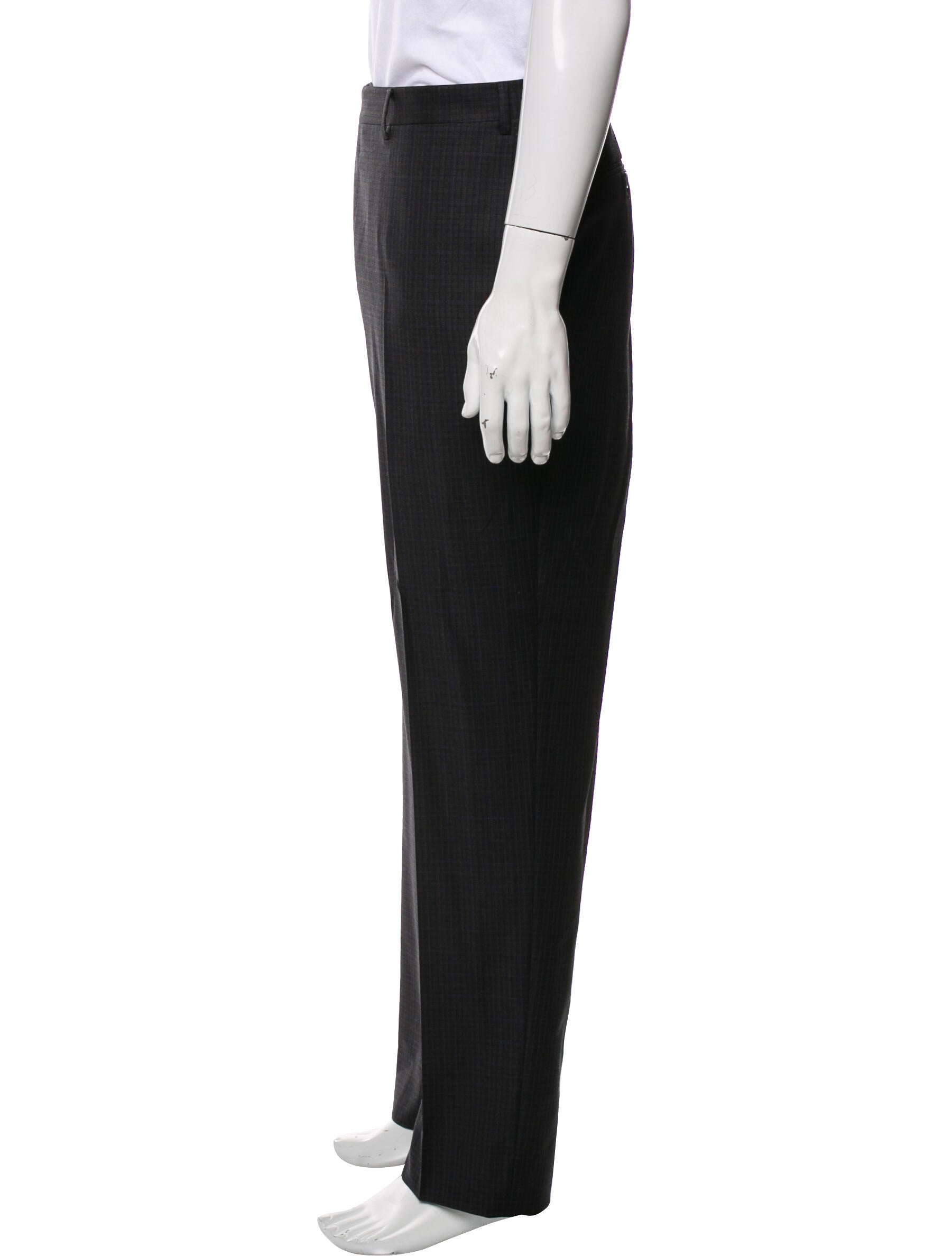 Canali Wool Plaid Print Two-Piece Blazer