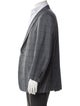 Canali Cashmere Plaid Print Blazer