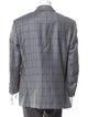 Canali Cashmere Plaid Print Blazer
