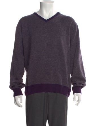 Canali Wool V-Neck Pullover