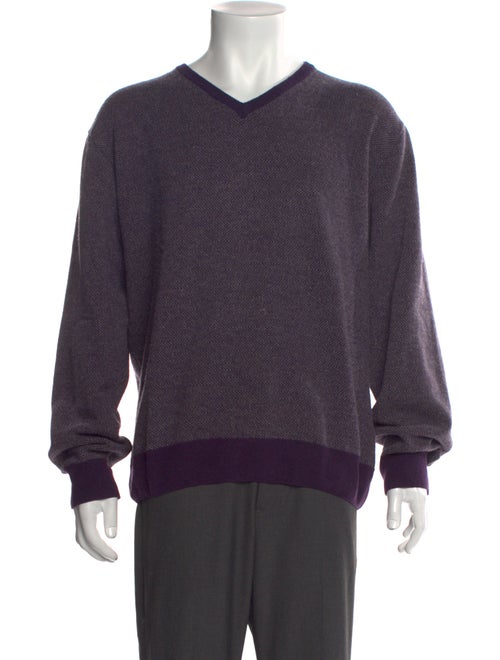 Canali Wool V-Neck Pullover