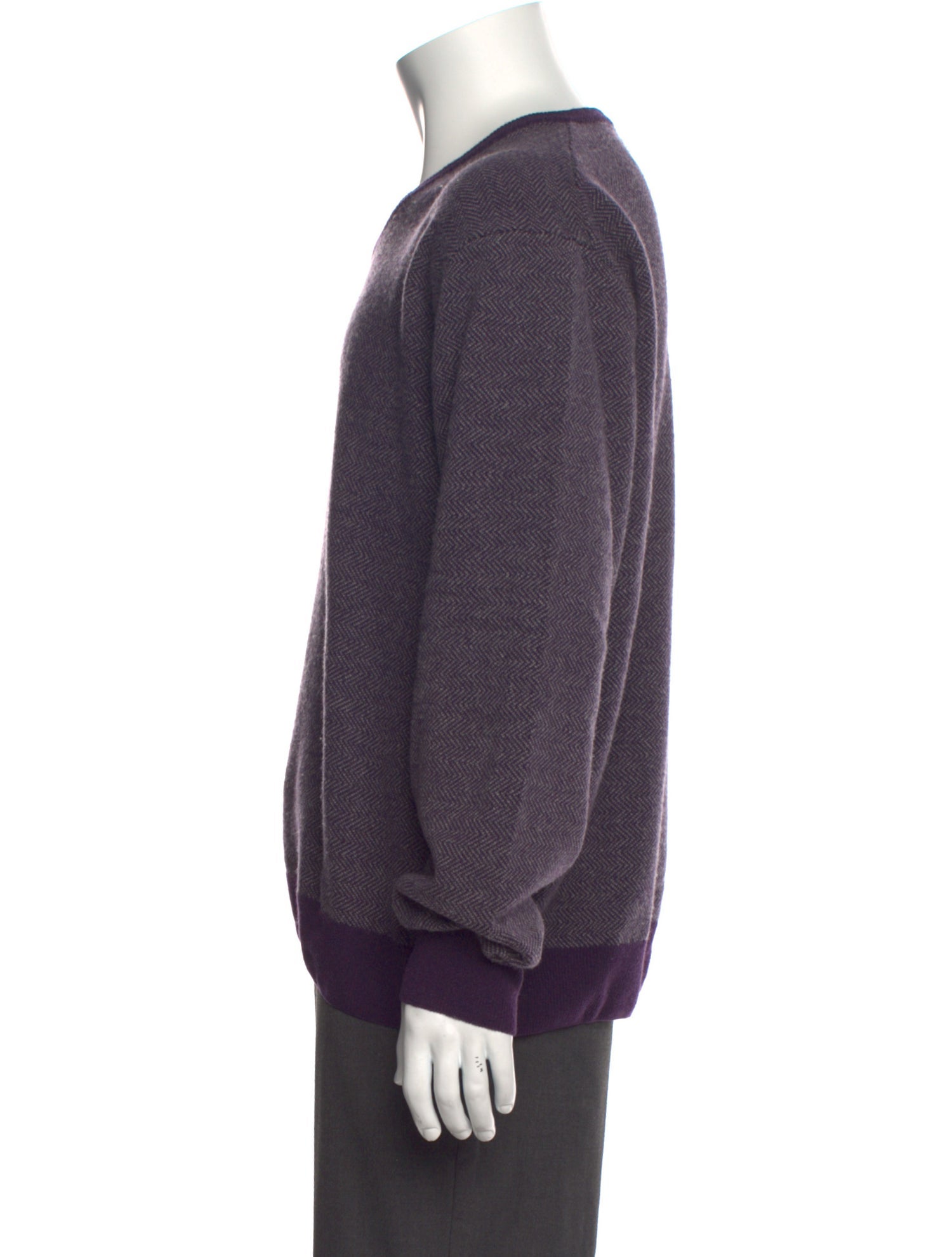 Canali Wool V-Neck Pullover