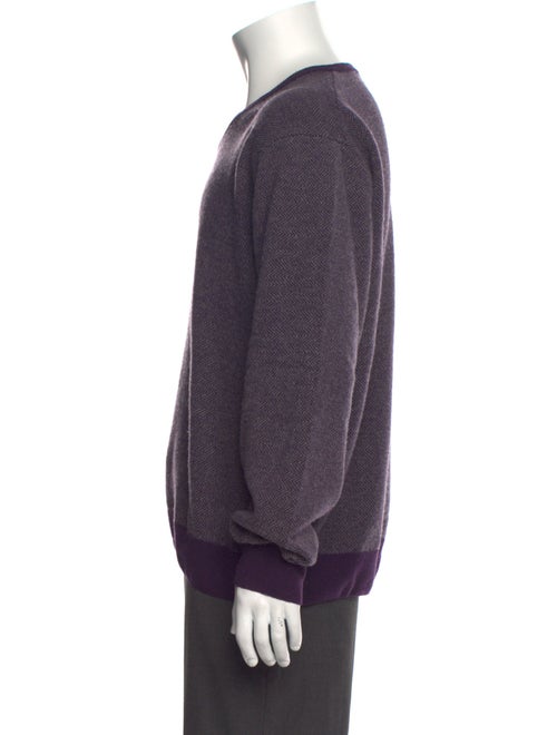 Canali Wool V-Neck Pullover