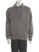 Canali Wool Mock Neck Polo Sweater