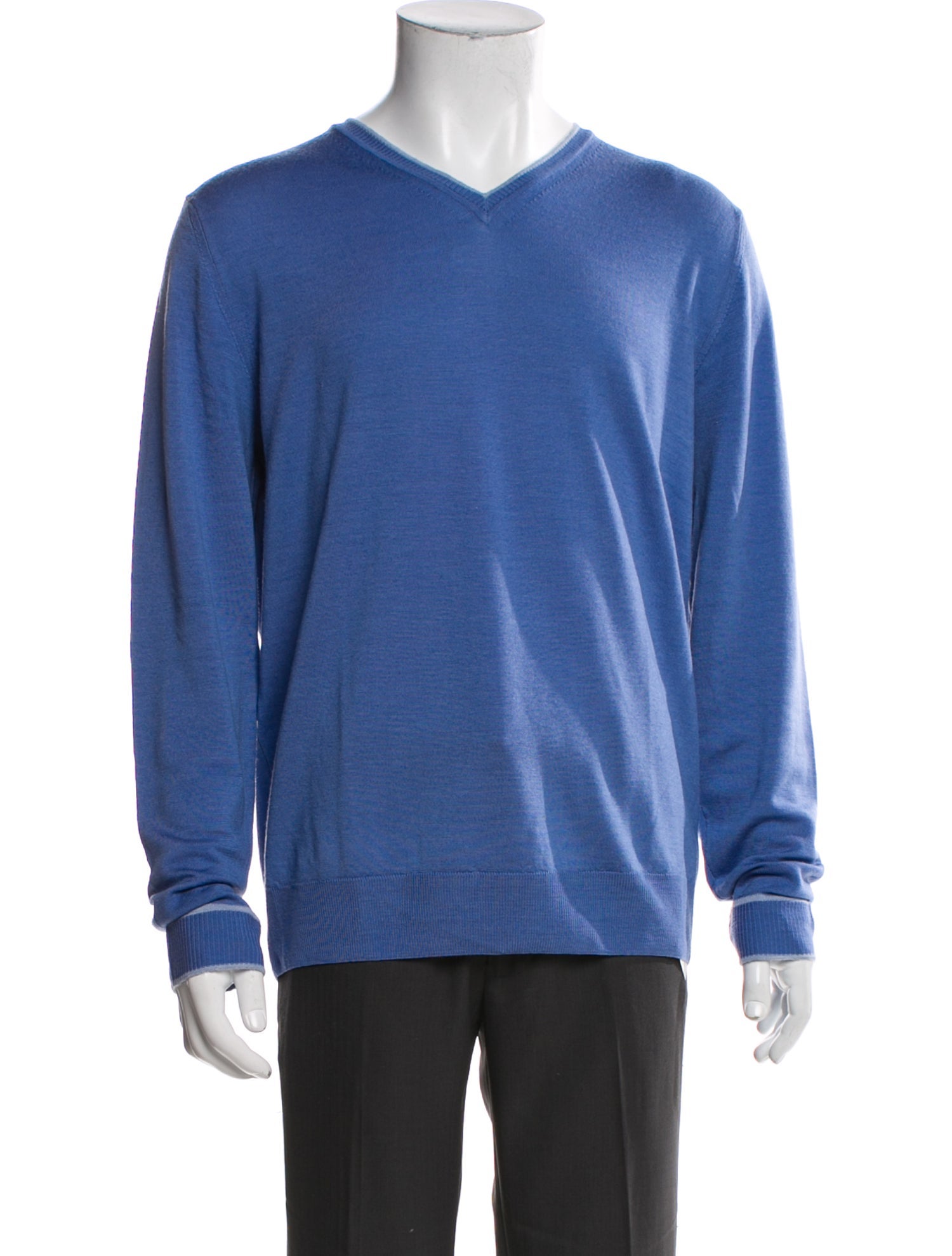 Canali Wool V-Neck Pullover