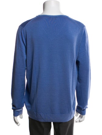 Canali Wool V-Neck Pullover