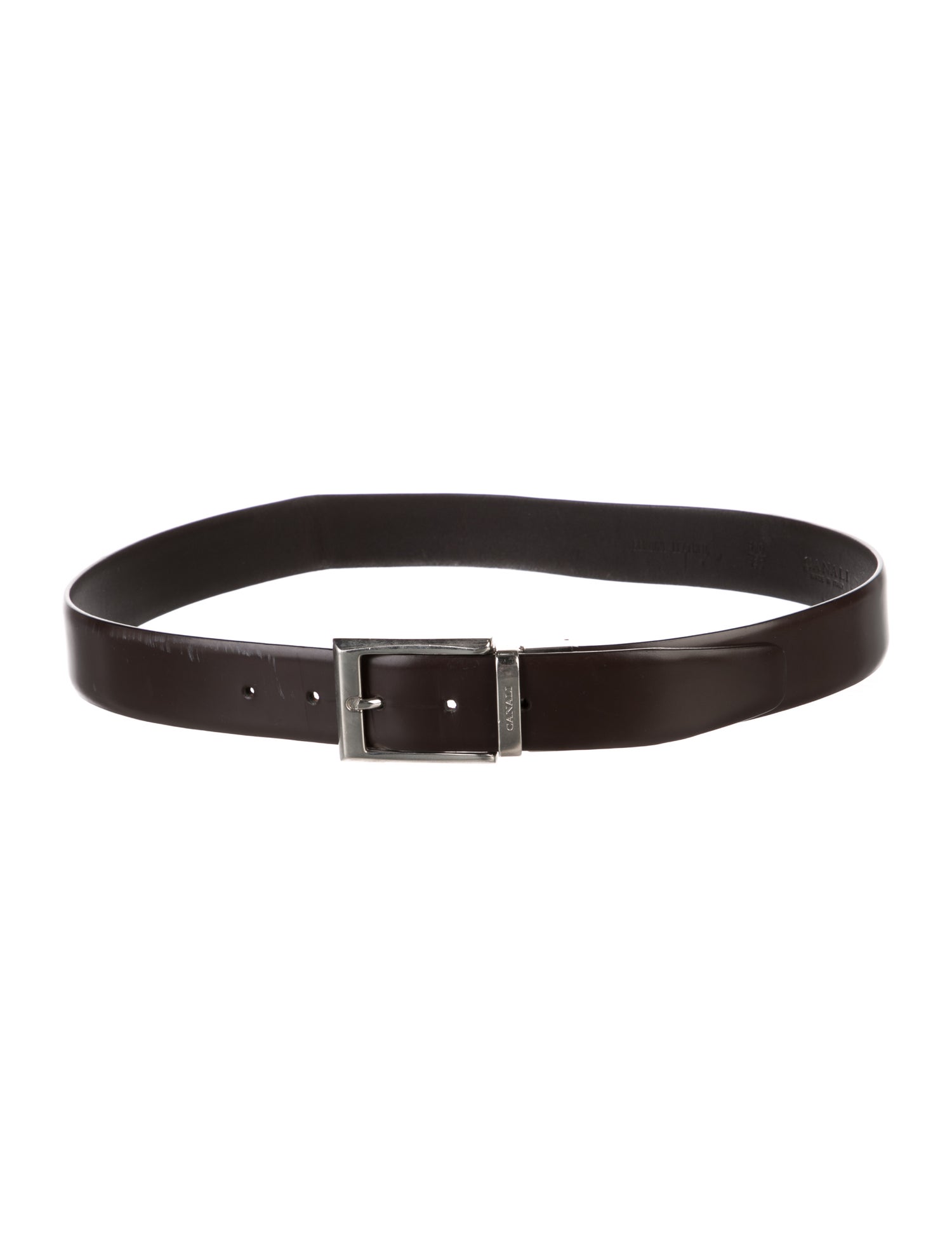 Canali Leather Waist Belt