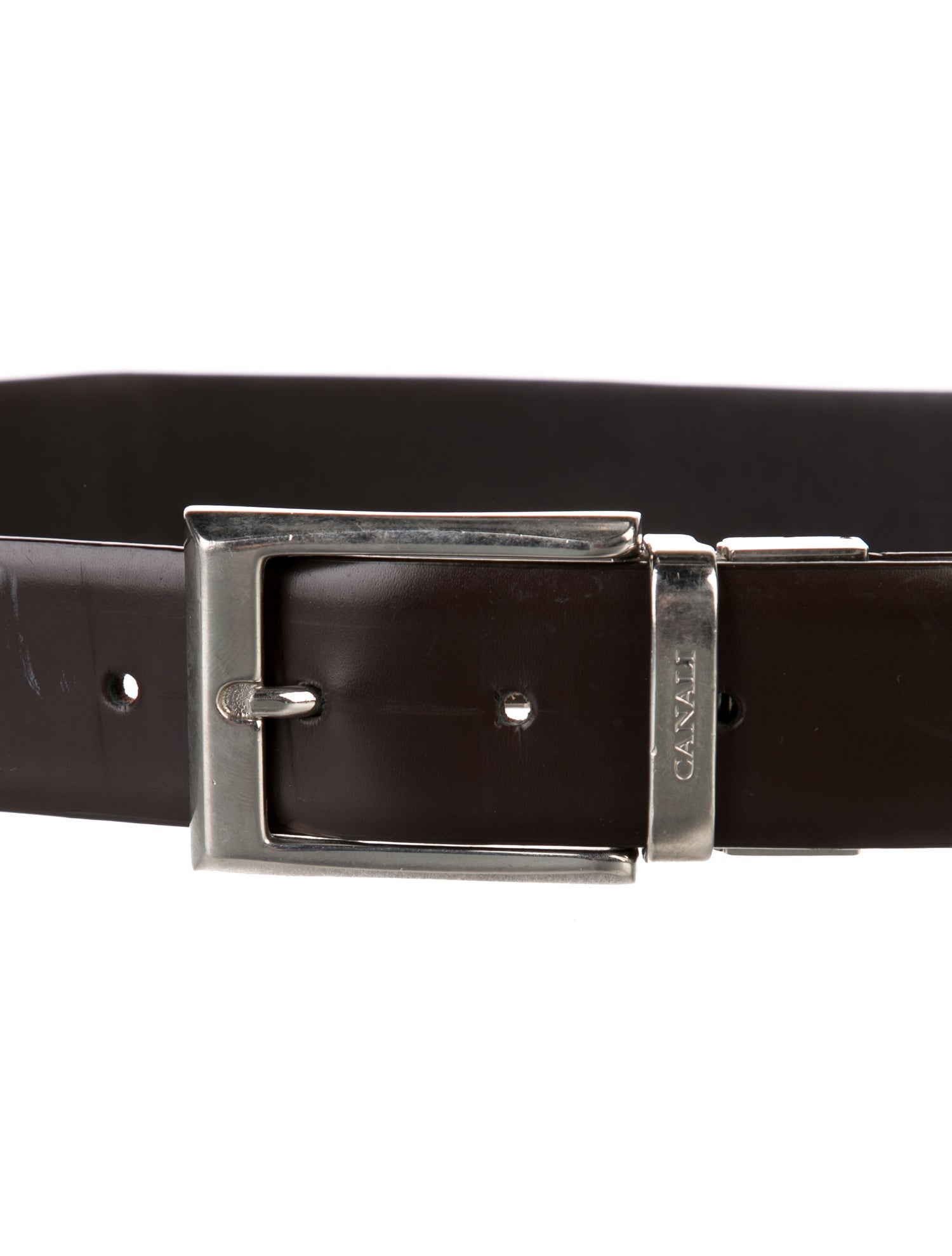 Canali Leather Waist Belt