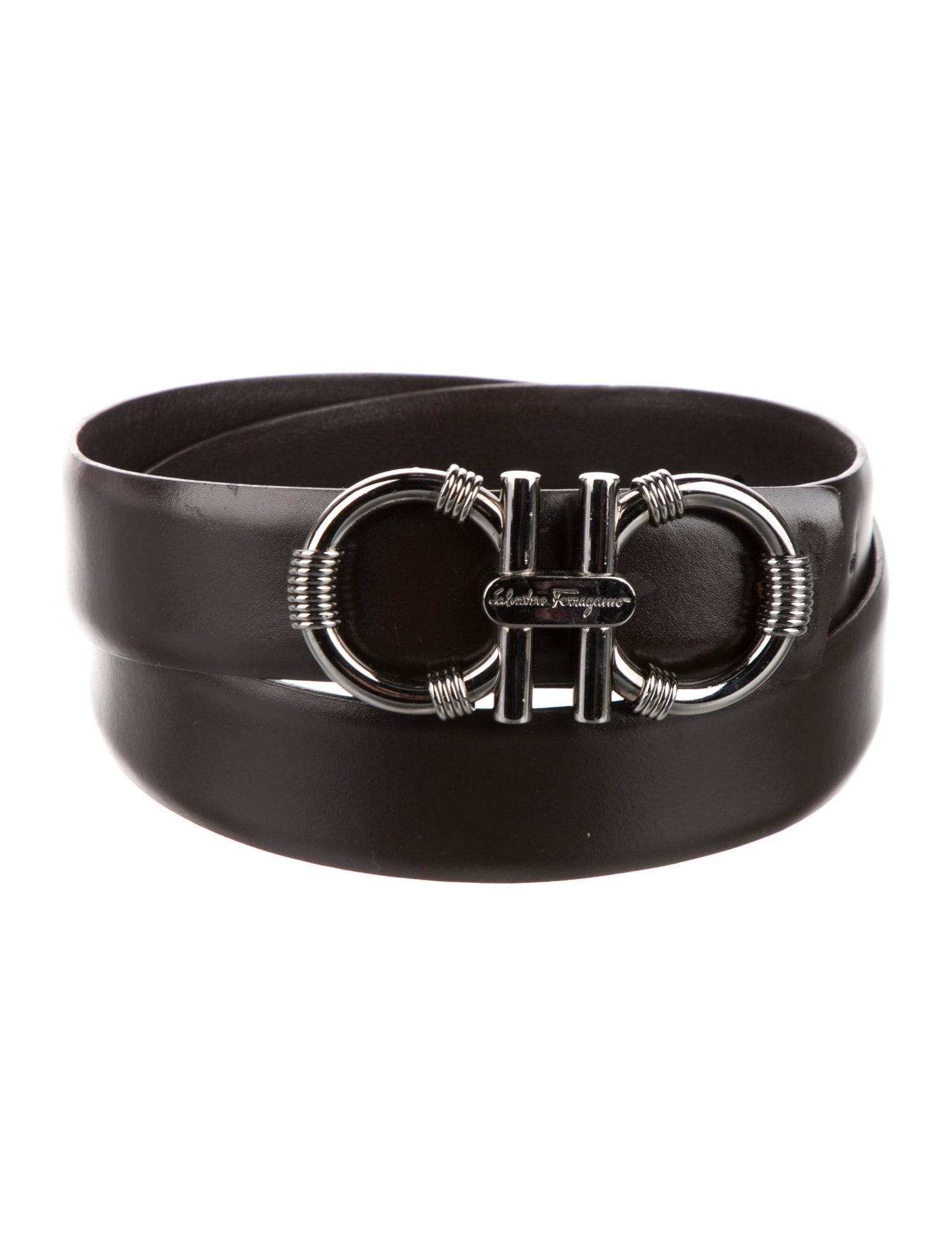 Canali Wide Leather Belt