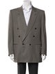 Canali Plaid Print Peacoat
