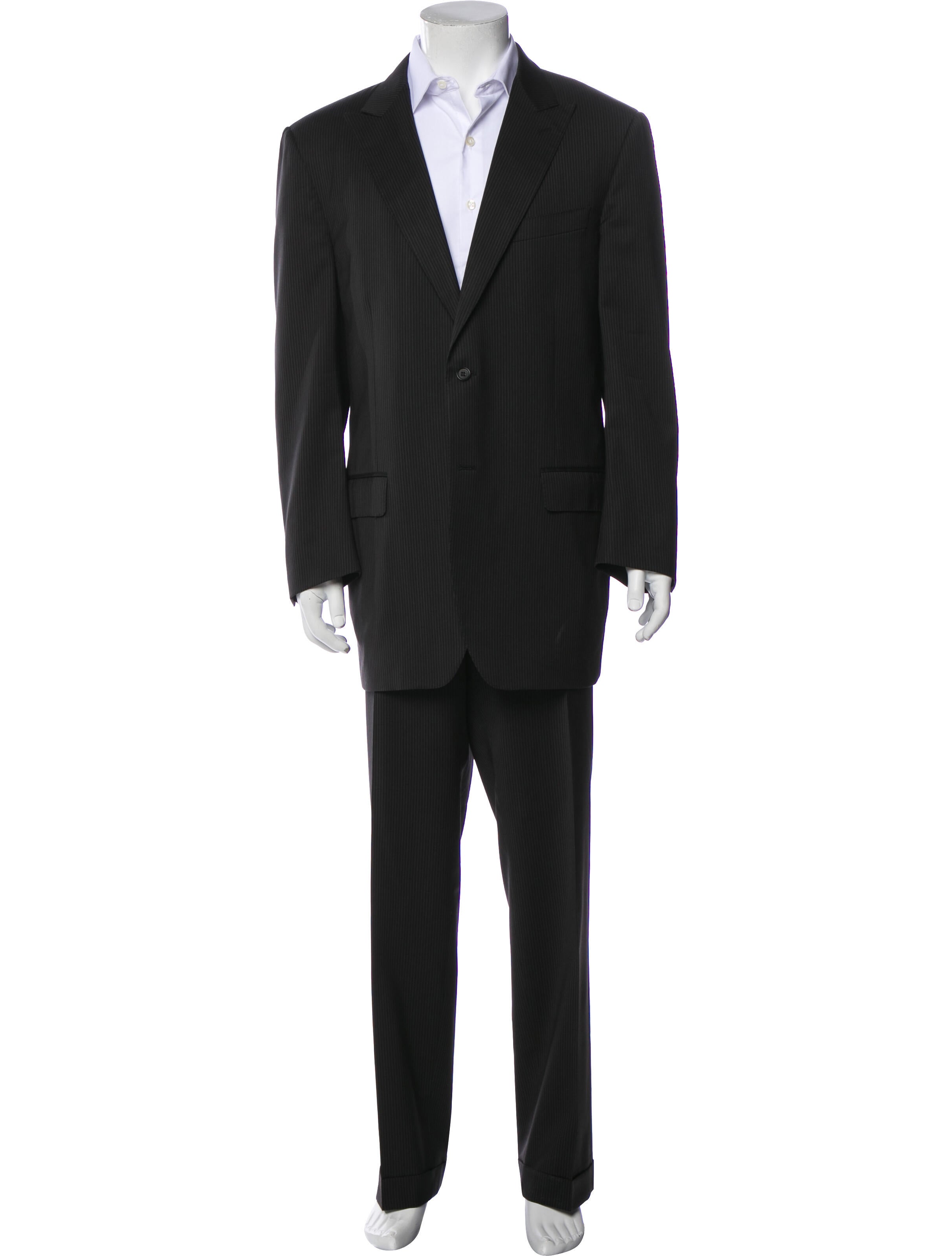 Canali Virgin Wool Striped Two-Piece Blazer