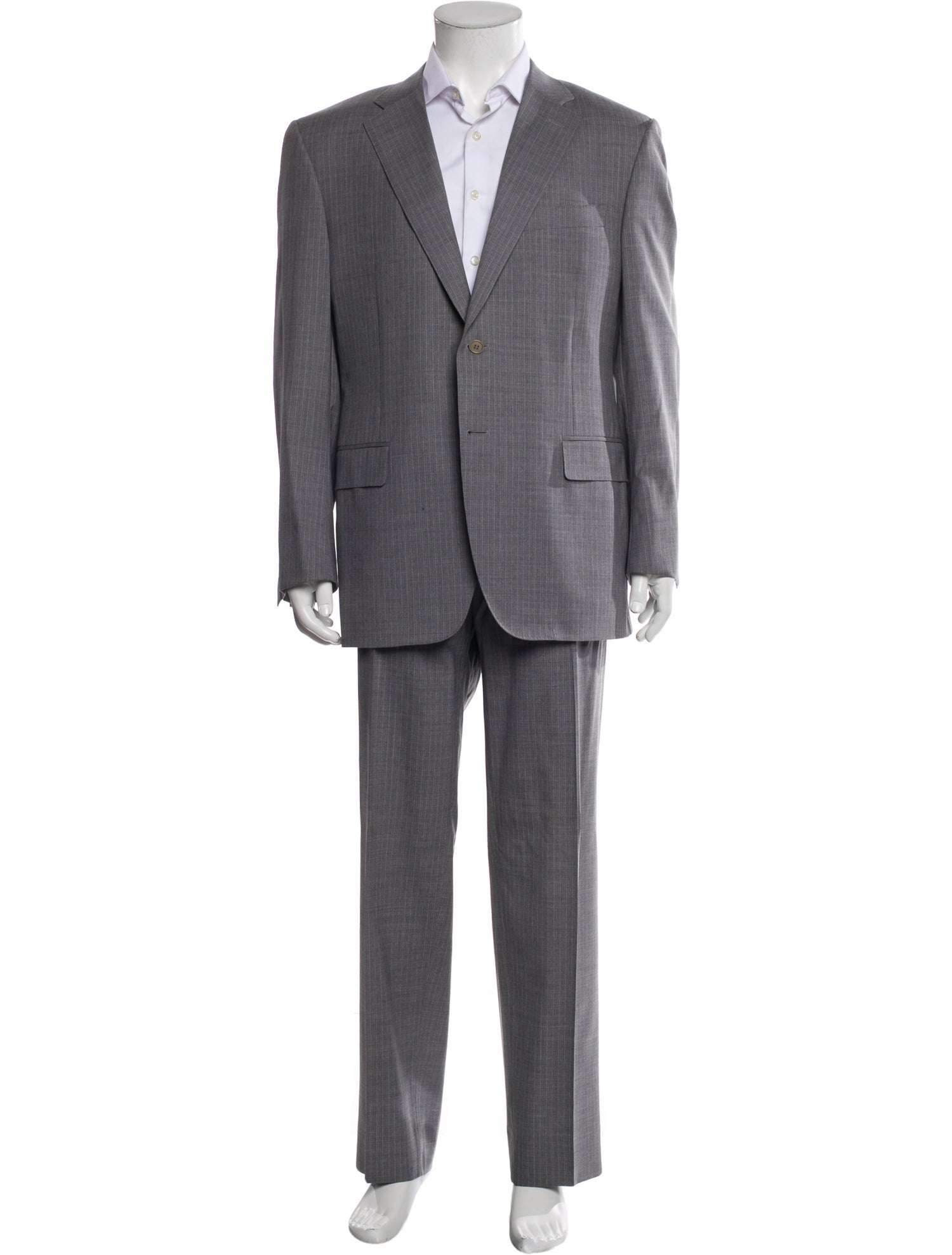 Canali Wool Striped Two-Piece Suit