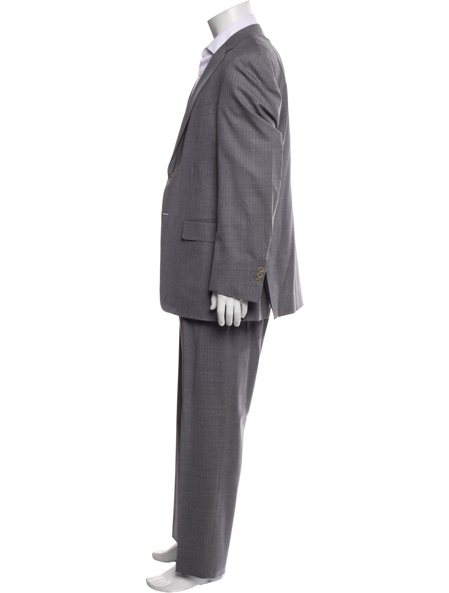 Canali Wool Striped Two-Piece Suit