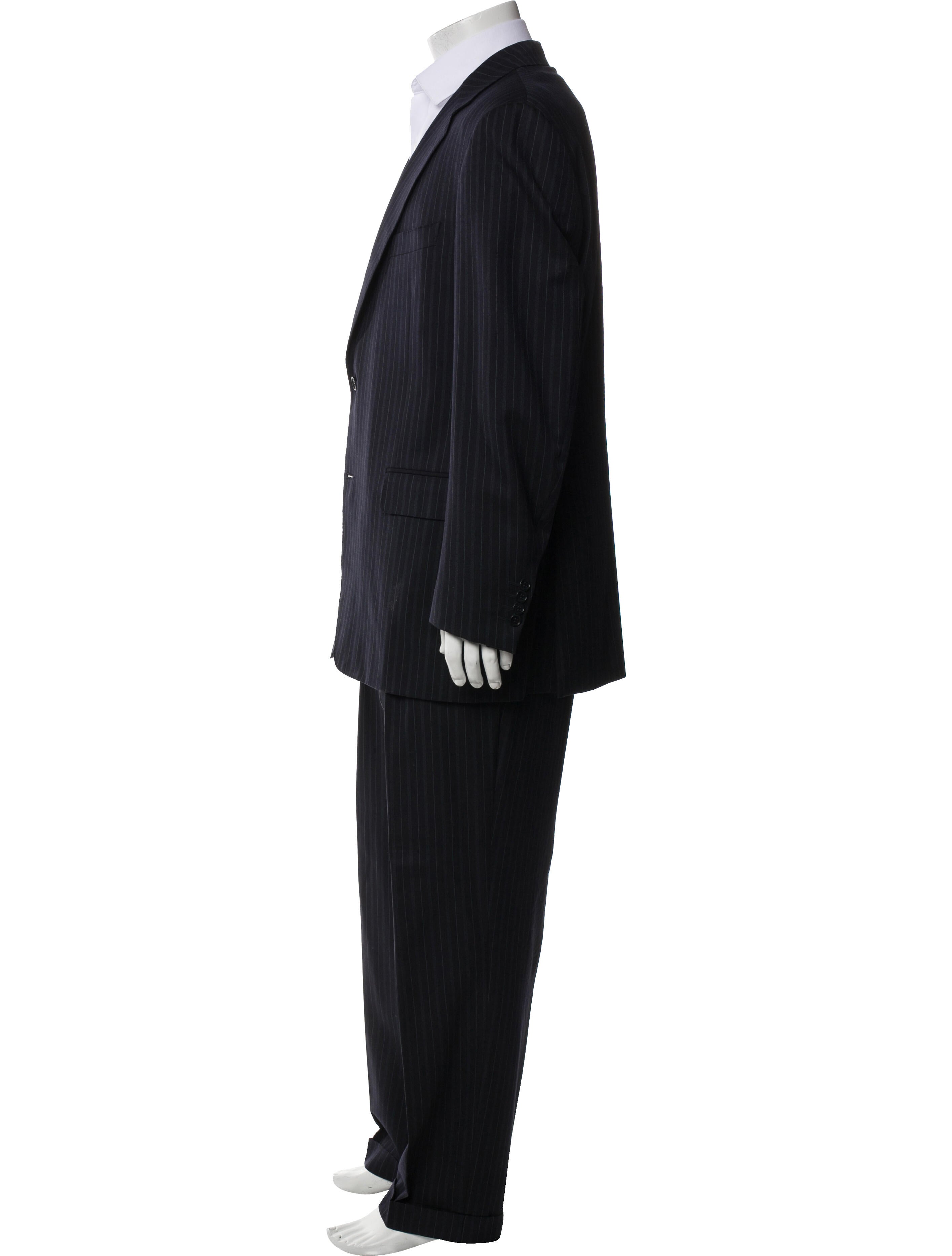 Canali Wool Striped Two-Piece Blazer