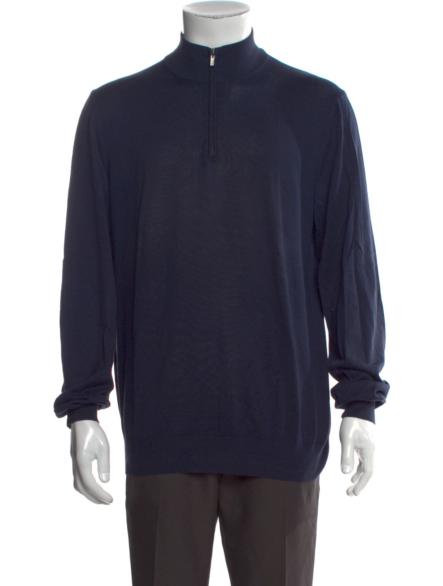 Canali Turtleneck Long Sleeve Polo Sweater