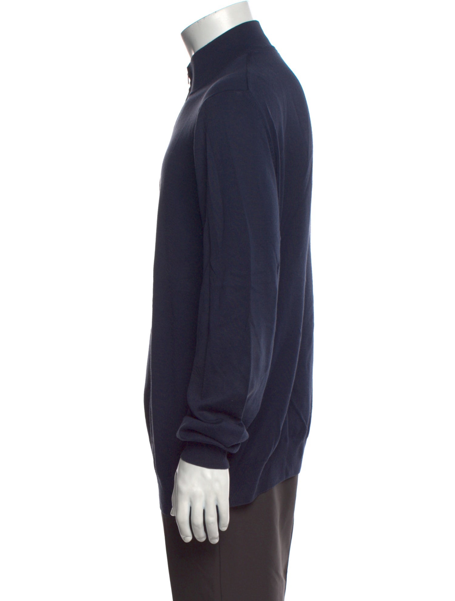 Canali Turtleneck Long Sleeve Polo Sweater