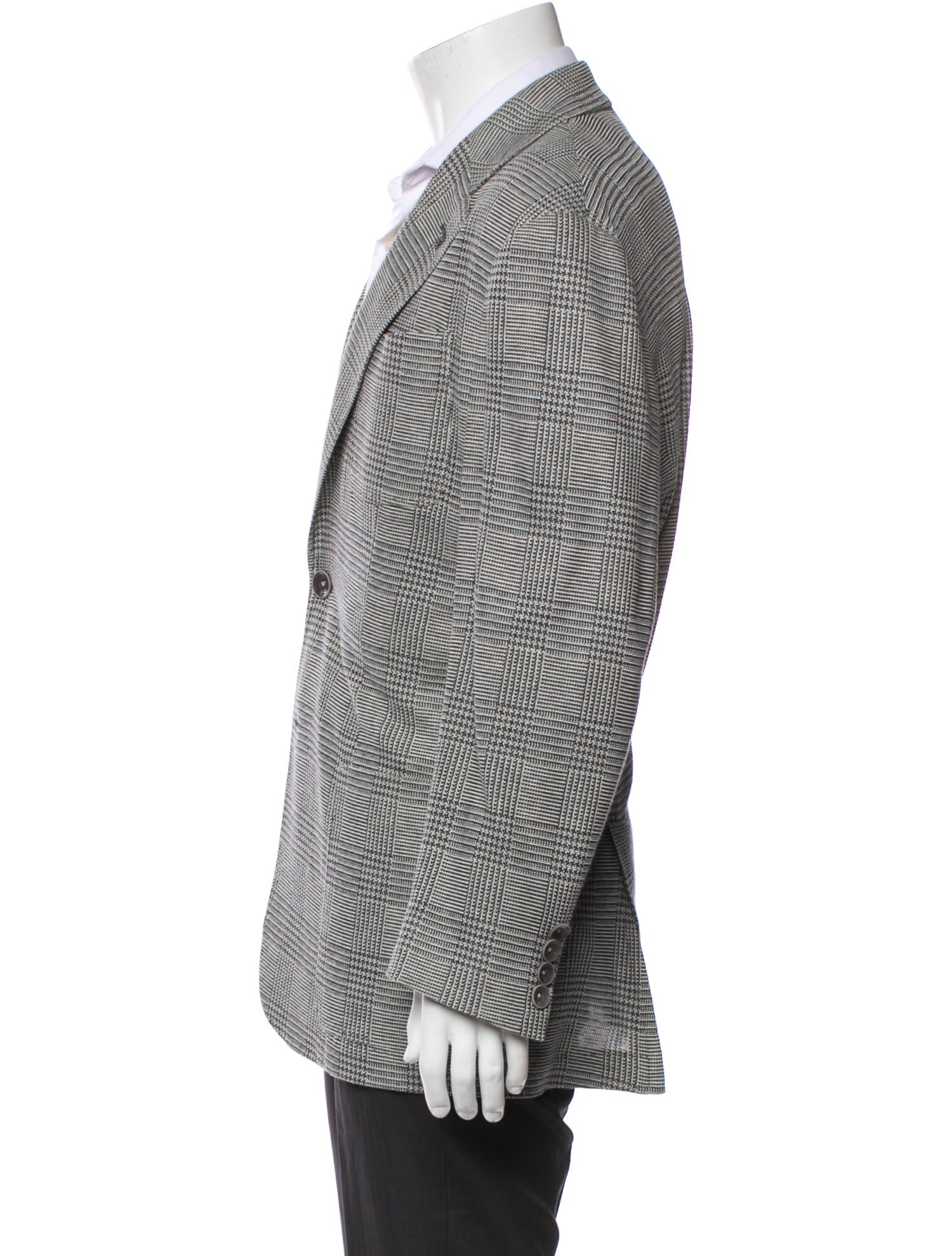 Canali Houndstooth Print Blazer
