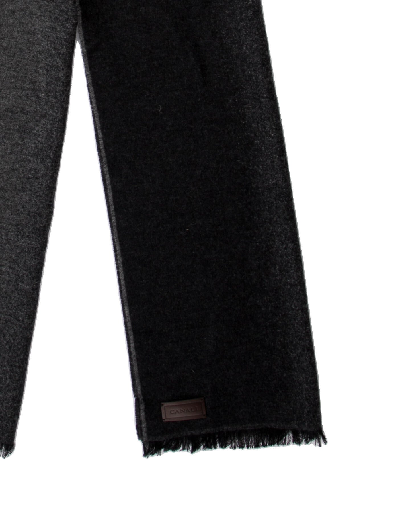 Canali Cashmere Colorblock Pattern Scarf w/ Tags