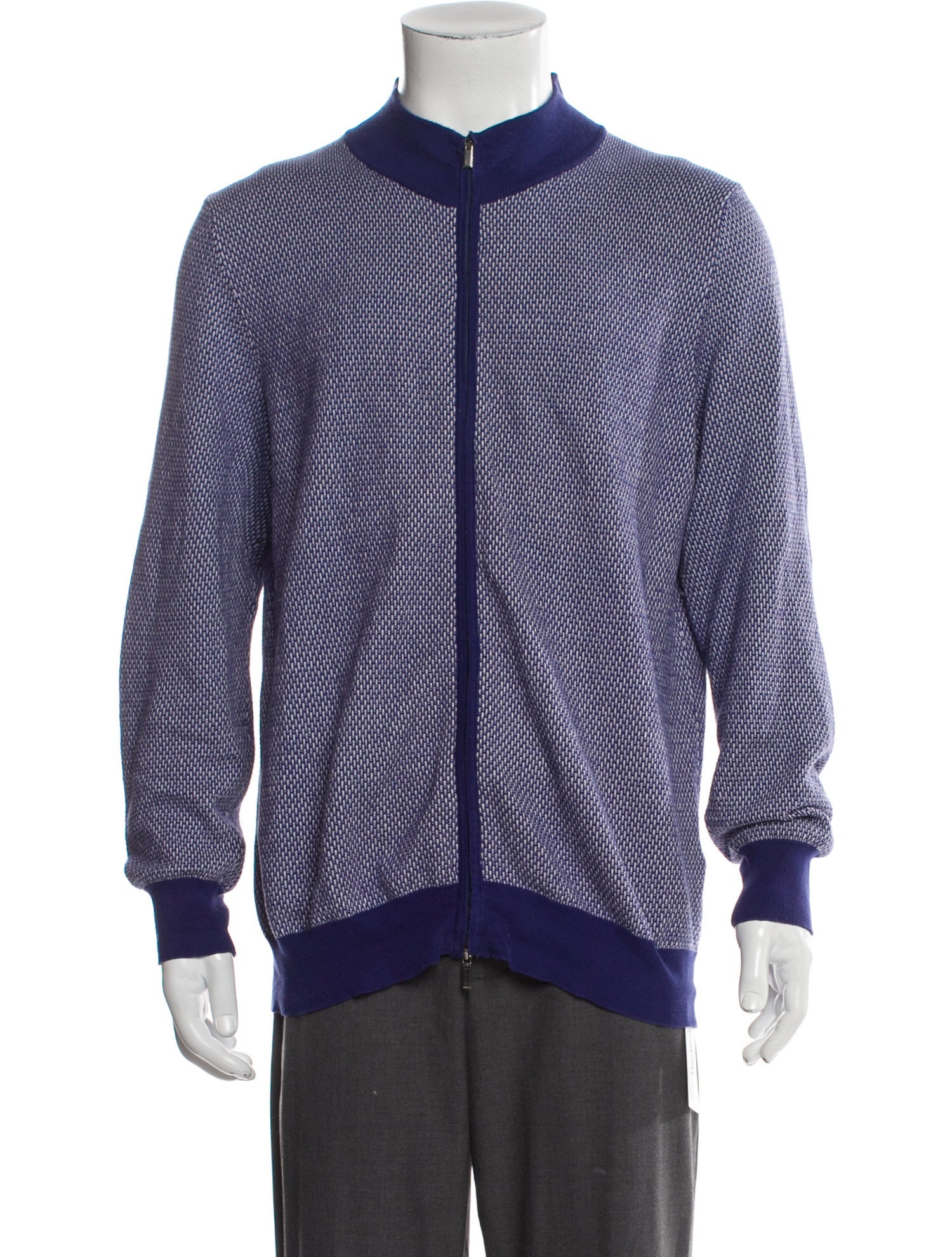 Canali Houndstooth Print Jacket