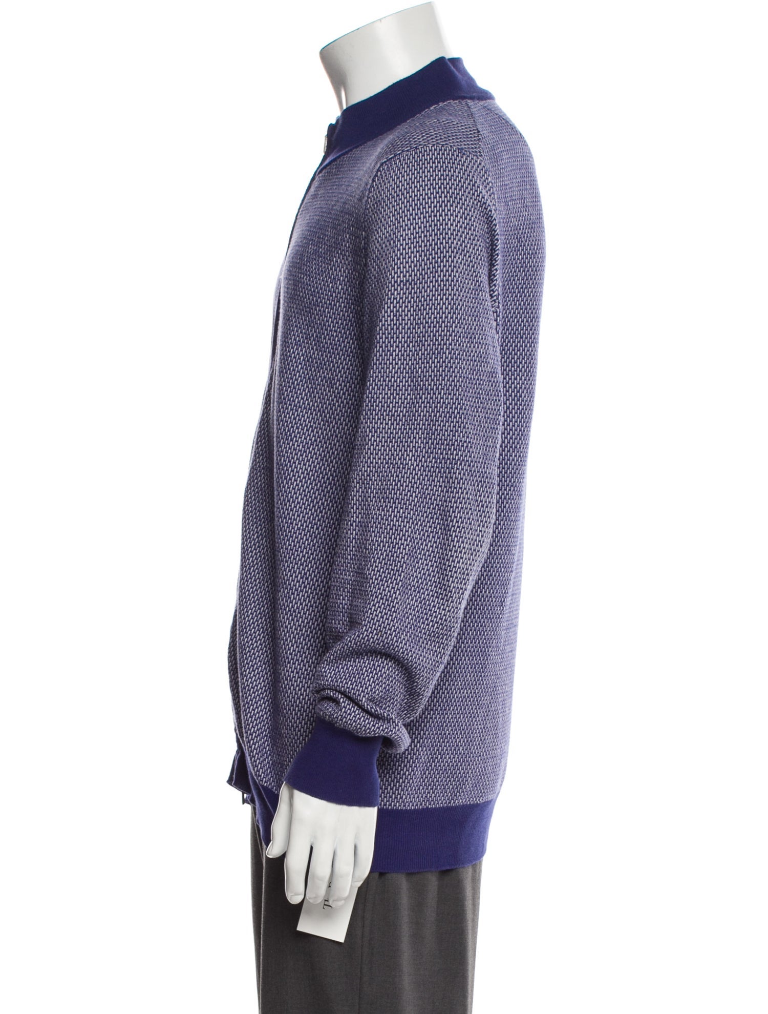 Canali Houndstooth Print Jacket