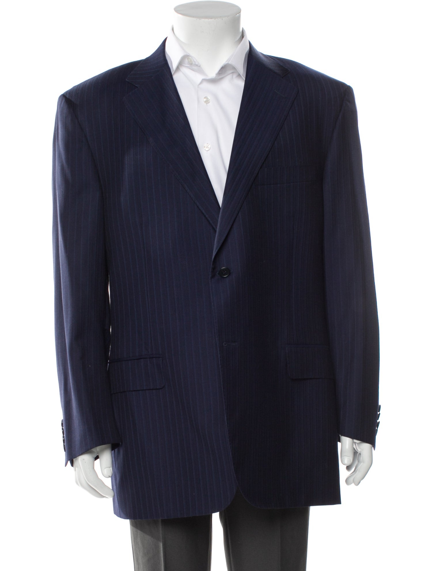 Canali Wool Striped Jacket