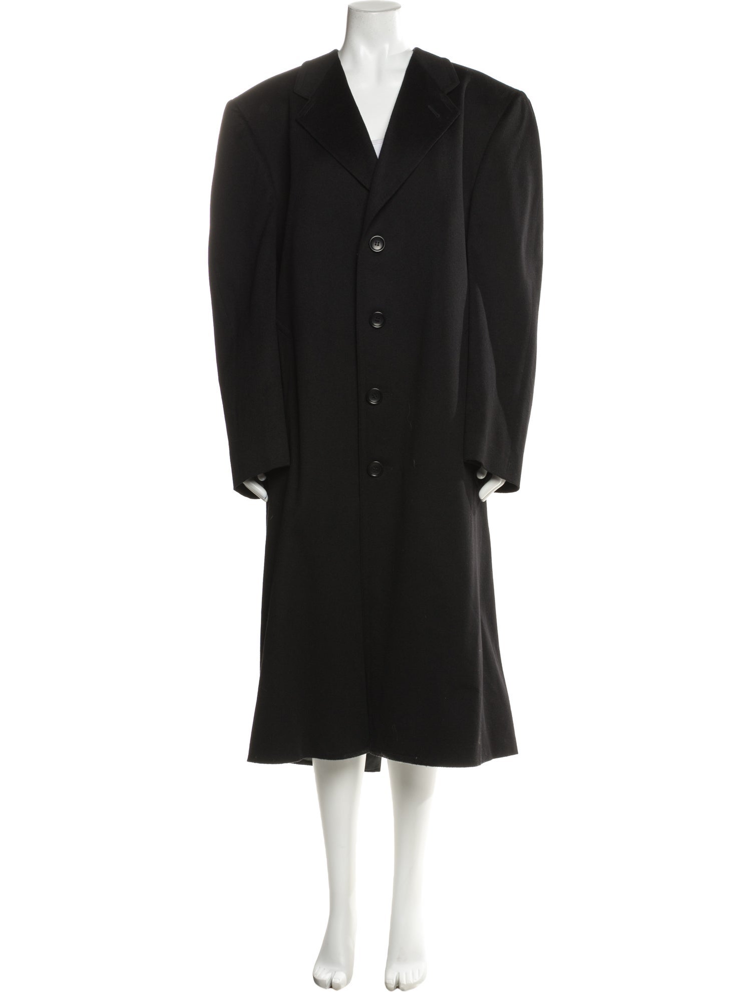 Canali Cashmere Faux Fur Coat
