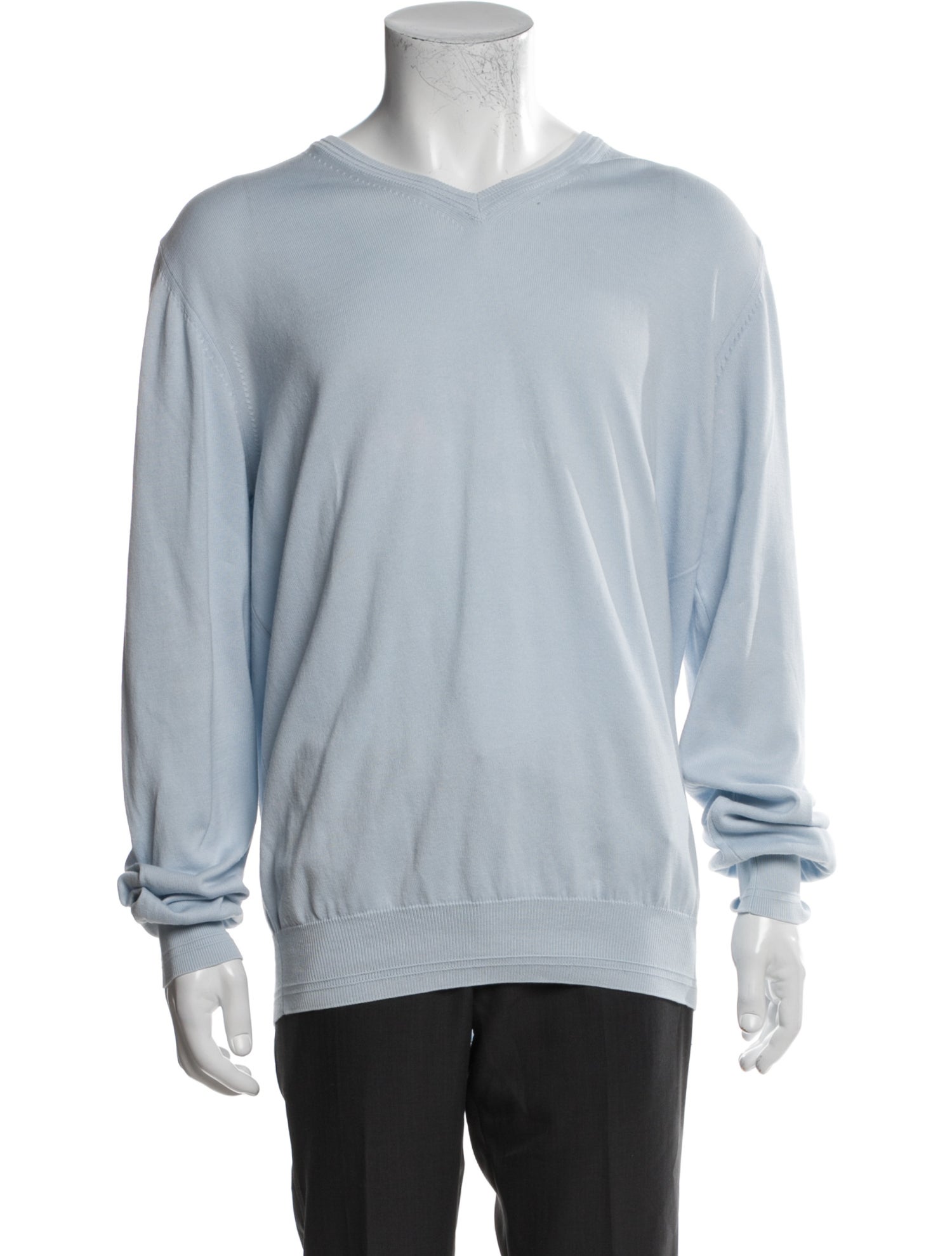 Canali V-Neck Long Sleeve Pullover