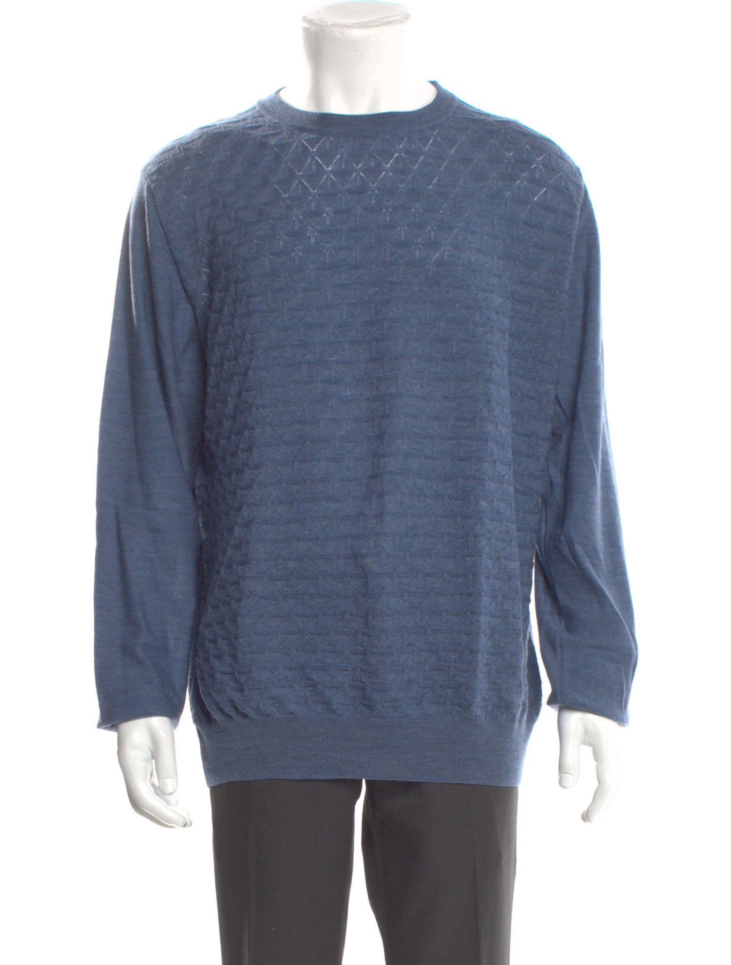 Canali Wool Crew Neck Pullover