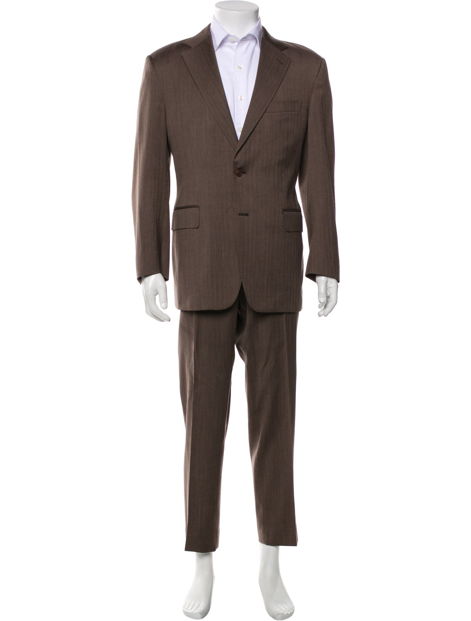 Canali Wool Striped Two-Piece Suit