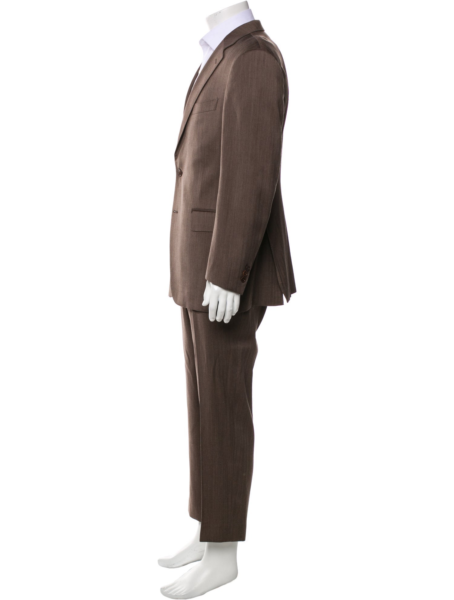 Canali Wool Striped Two-Piece Suit