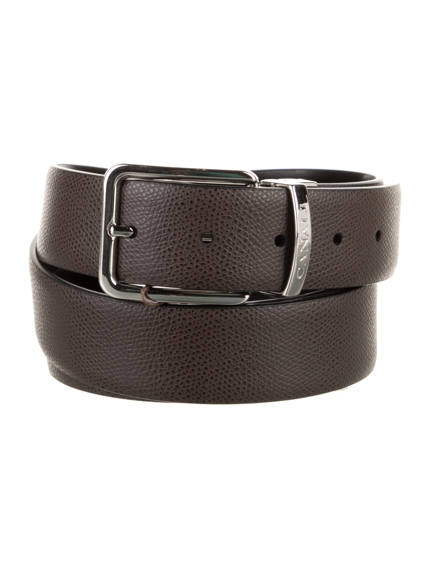 Canali Taïga Pont Neuf 35MM Leather Waist Belt w/ Tags