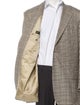 Corneliani Virgin Wool Plaid Print Sport Coat